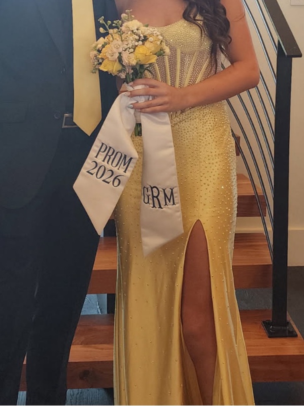 Sherri Hill Yellow Prom Dress